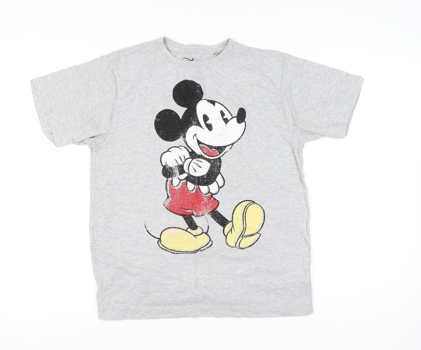 Womens UK Size M Disney Grey Basic T-Shirt