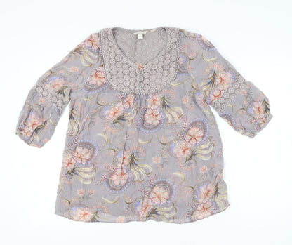 Womens UK Size 14 Monsoon Multicoloured Tunic Blouse