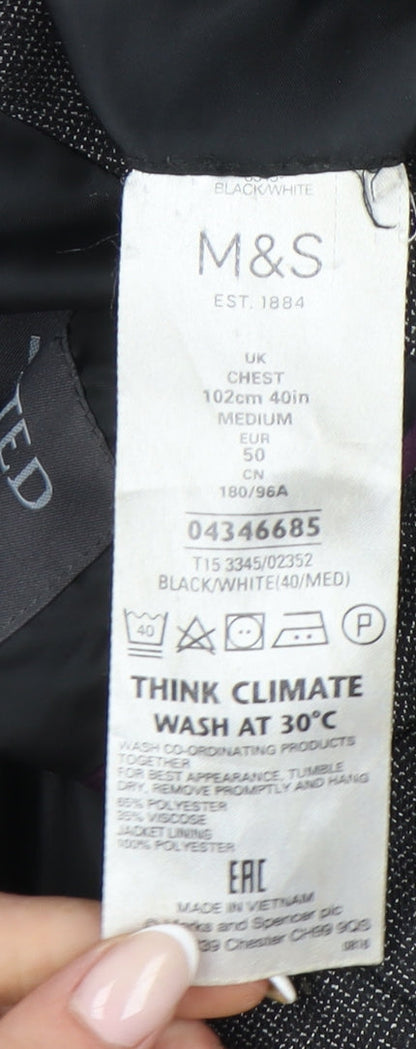 Mens UK Size M Marks and Spencer Regular Grey Suit Jacket
