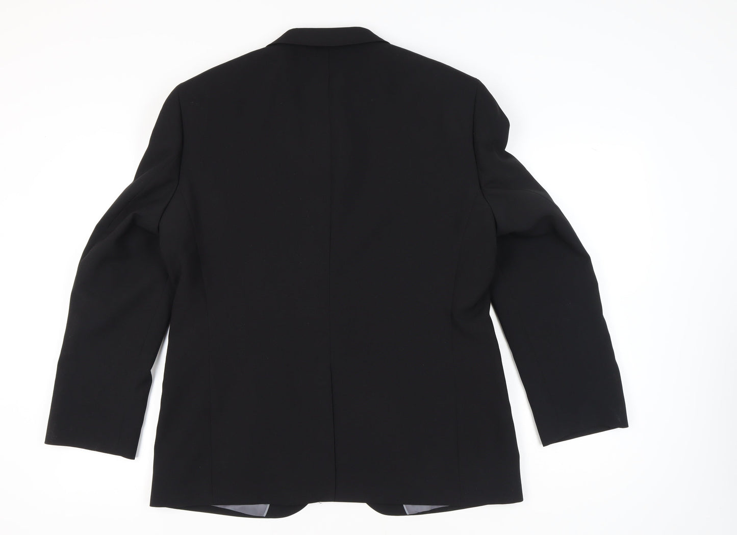 George Men’s Black Suit Jacket 42S Regular Fit Two Button