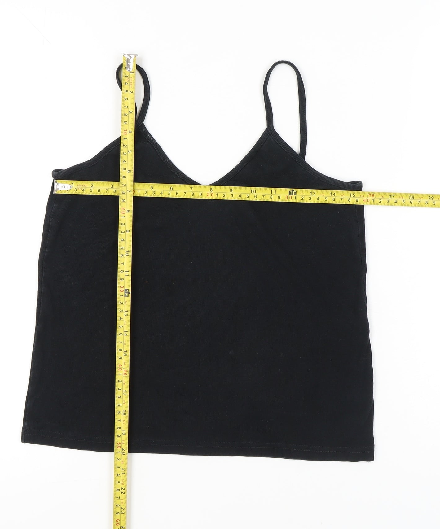 Womens UK Size M The White Company Black Camisole Tank