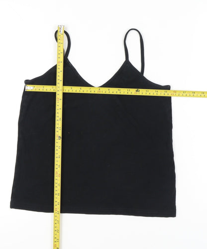 Womens UK Size M The White Company Black Camisole Tank