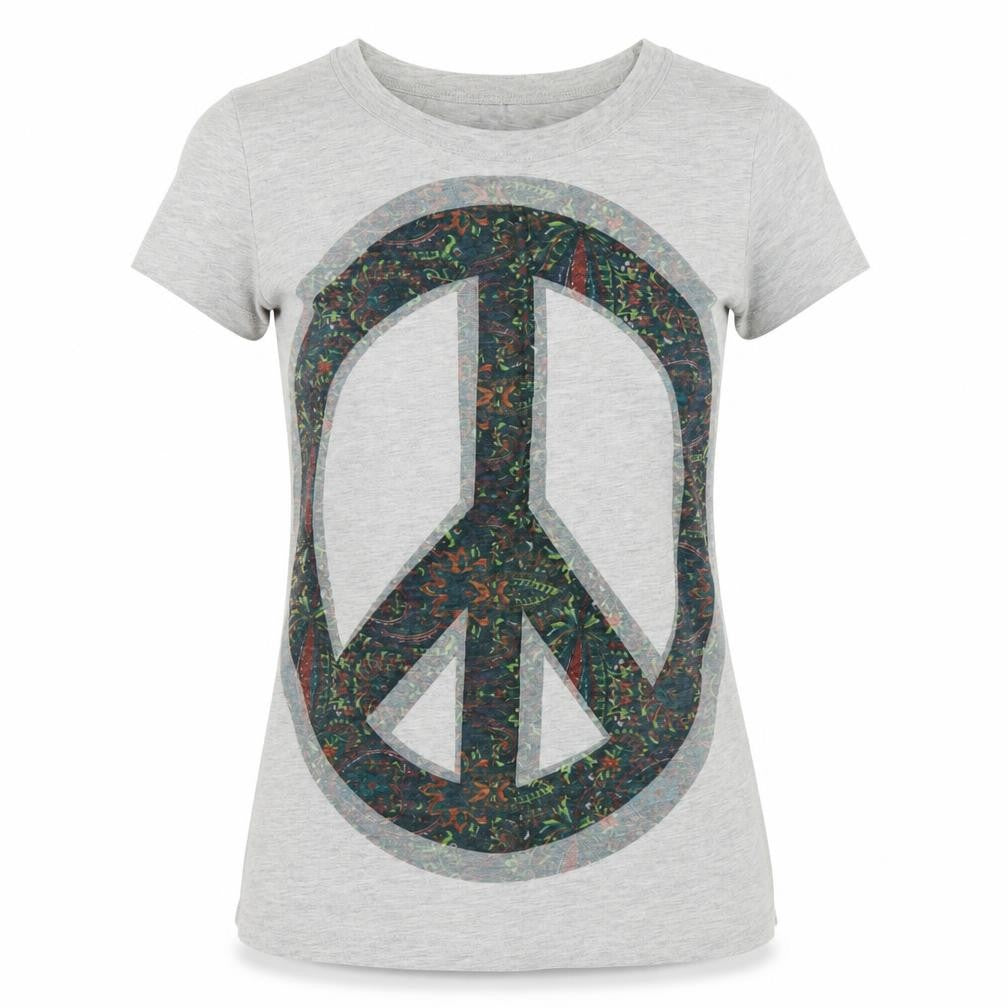 Womens UK Size M Only Grey Basic T-Shirt