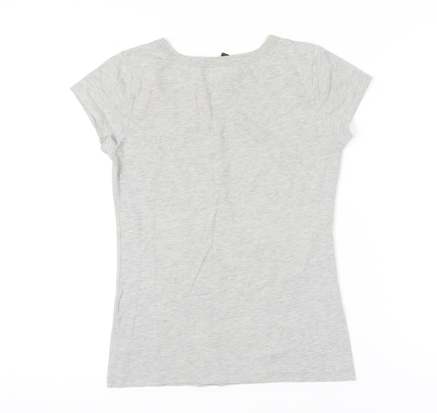Womens UK Size M Only Grey Basic T-Shirt