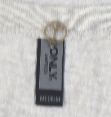 Womens UK Size M Only Grey Basic T-Shirt