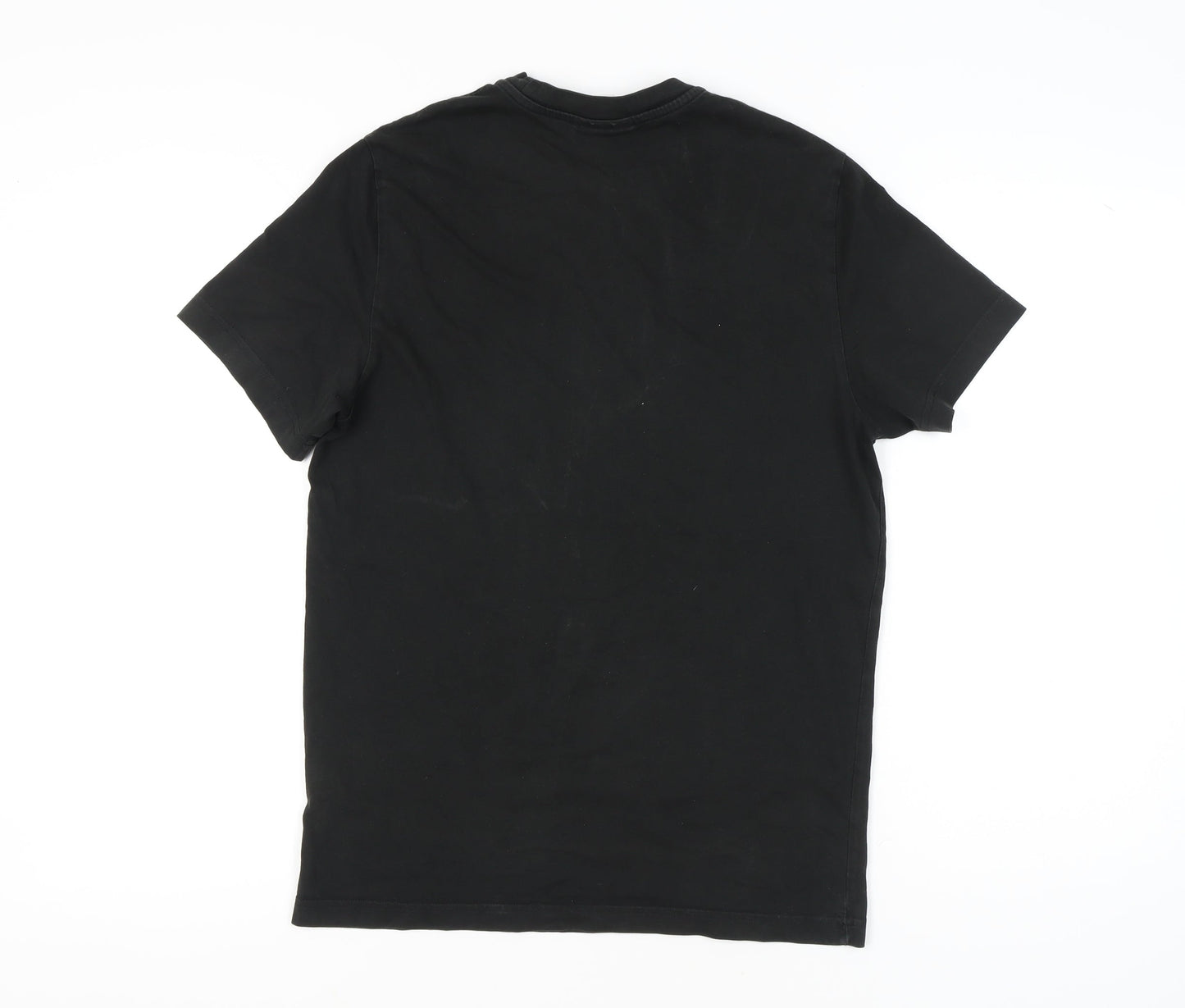 Lacoste Men’s Black M Regular Fit Logo Graphic T-Shirt