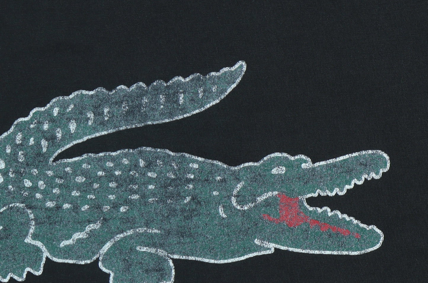 Lacoste Men’s Black M Regular Fit Logo Graphic T-Shirt