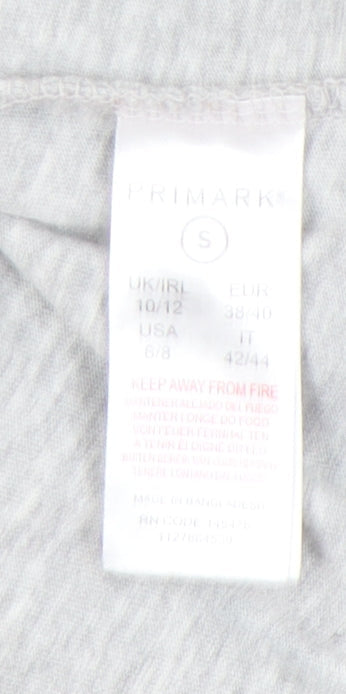 Primark Friends Women’s Grey Christmas Print T-Shirt Size 10