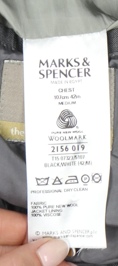 Mens UK Size 42 Marks and Spencer Regular Grey Suit Jacket