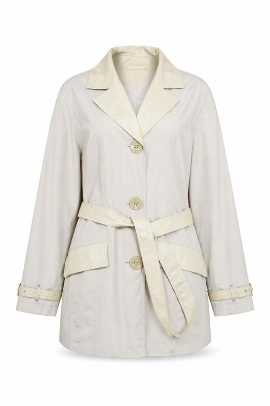 Womens UK Size 18 Gerry Weber Beige Trench Coat