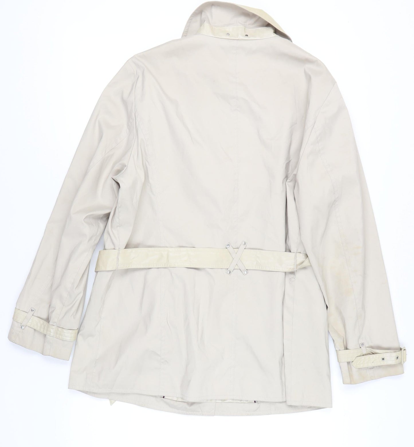 Gerry Weber Women’s Beige Trench Coat Size 18 Belted Mid-Length