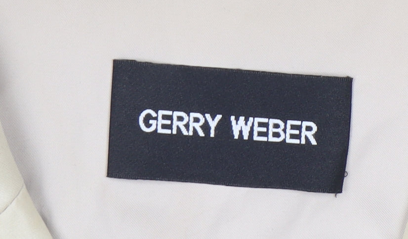 Gerry Weber Women’s Beige Trench Coat Size 18 Belted Mid-Length