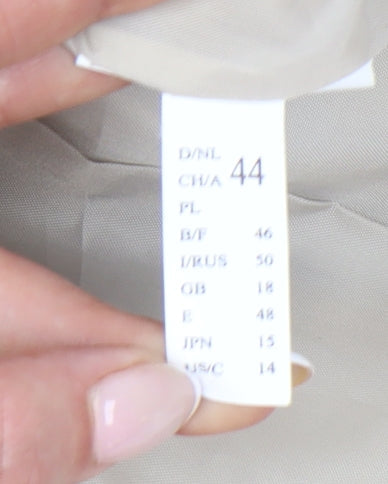 Gerry Weber Women’s Beige Trench Coat Size 18 Belted Mid-Length