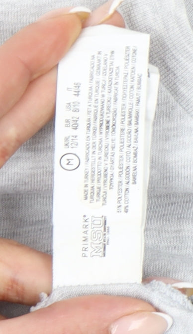 Primark Women’s Grey Michigan State T-Shirt M Short Sleeve Crew Neck