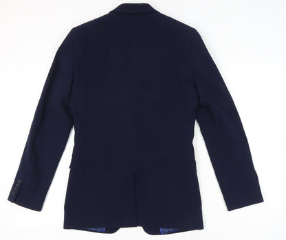 Mens UK Size 36 ONESIX5IVE Regular Blue Suit Jacket