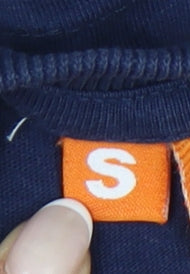 Superdry Men’s Blue Long Sleeve Crew Neck Cotton T-Shirt Size S