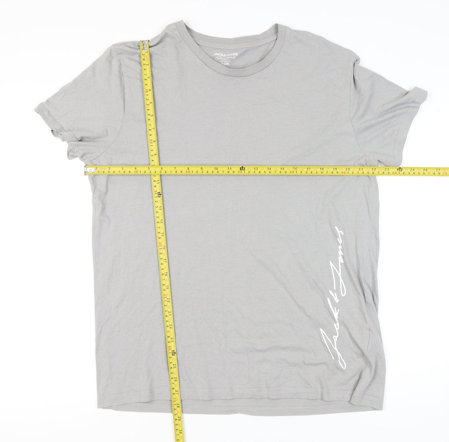 Mens UK Size 2XL JACK & JONES Grey  T-Shirt