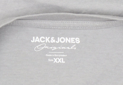 Mens UK Size 2XL JACK & JONES Grey  T-Shirt