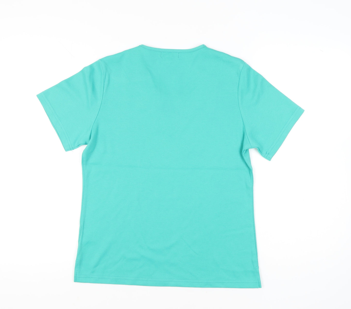 Womens UK Size M Paramour Green Basic T-Shirt