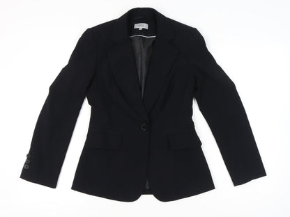 Marks and Spencer Women Black UK 8 Tailored Blazer Jacket
