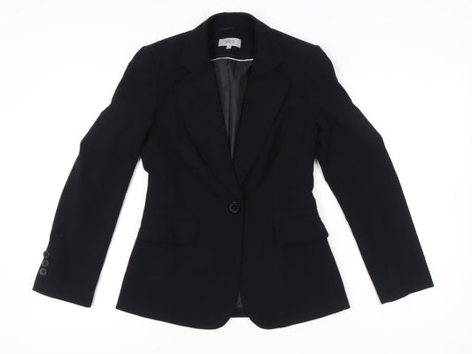 Marks and Spencer Women Black UK 8 Tailored Blazer Jacket