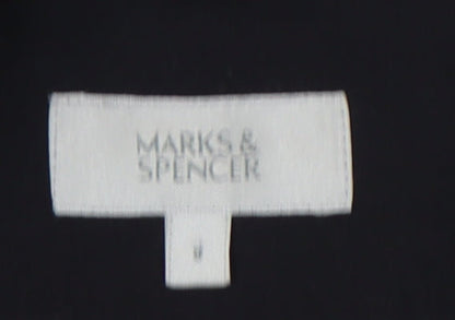 Marks and Spencer Women Black UK 8 Tailored Blazer Jacket