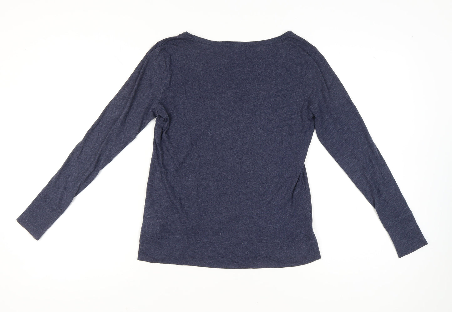 Abercrombie & Fitch Women’s Blue Scoop Neck Long Sleeve T-Shirt M