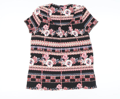 Womens UK Size 14 Marks and Spencer Multicoloured Tunic T-Shirt