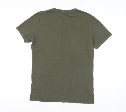 Mens UK Size M Calvin Klein Jeans Green  T-Shirt