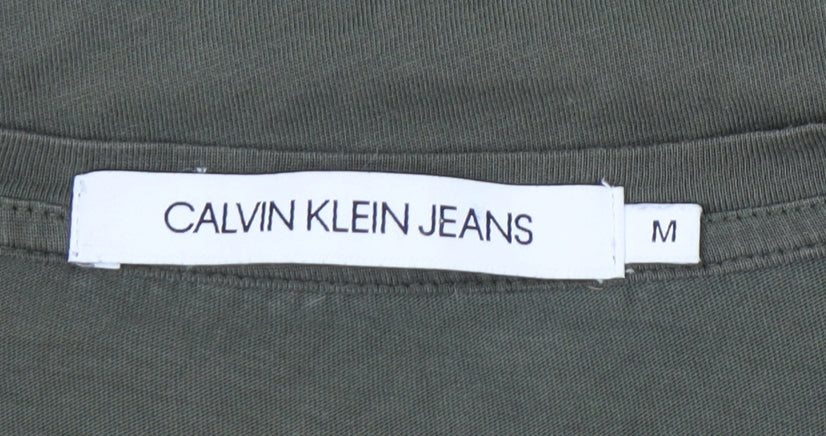 Mens UK Size M Calvin Klein Jeans Green  T-Shirt