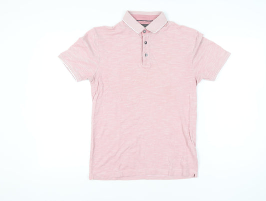 Marks and Spencer Men's Pink Small Polo Shirt Limited Edition Cotton