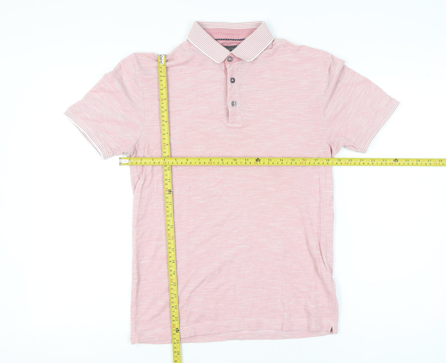 Marks and Spencer Men's Pink Small Polo Shirt Limited Edition Cotton
