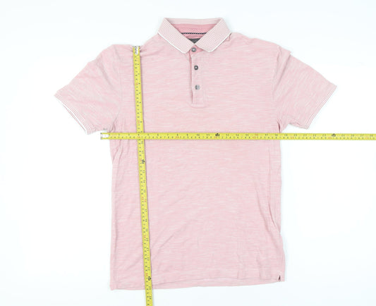 Marks and Spencer Men's Pink Small Polo Shirt Limited Edition Cotton