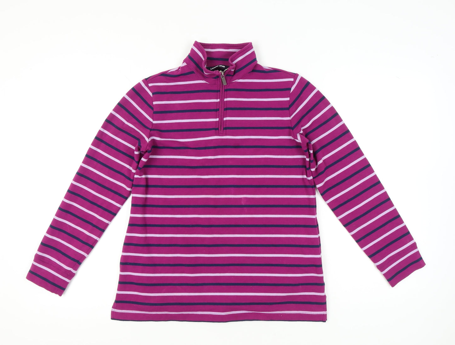 Womens UK Size XS Lands' End Pink Pullover Sweatshirt