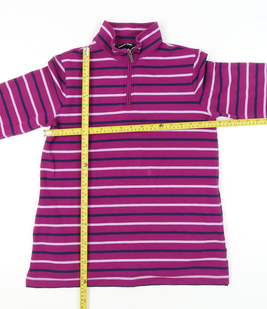 Womens UK Size XS Lands' End Pink Pullover Sweatshirt