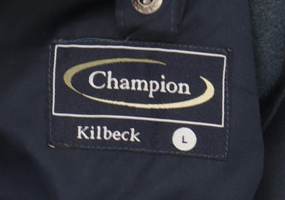 Mens UK Size L Champion Kilbeck Blue Basic Jacket