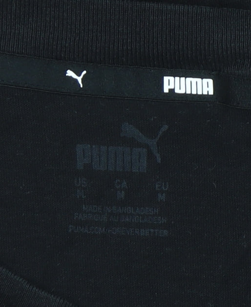 Puma Men's Black Medium Crew Neck Short Sleeve Pocket T-Shirt