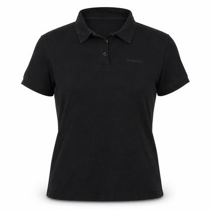 LA Gear Womens Black Polo Shirt UK 12 Short Sleeve Casual