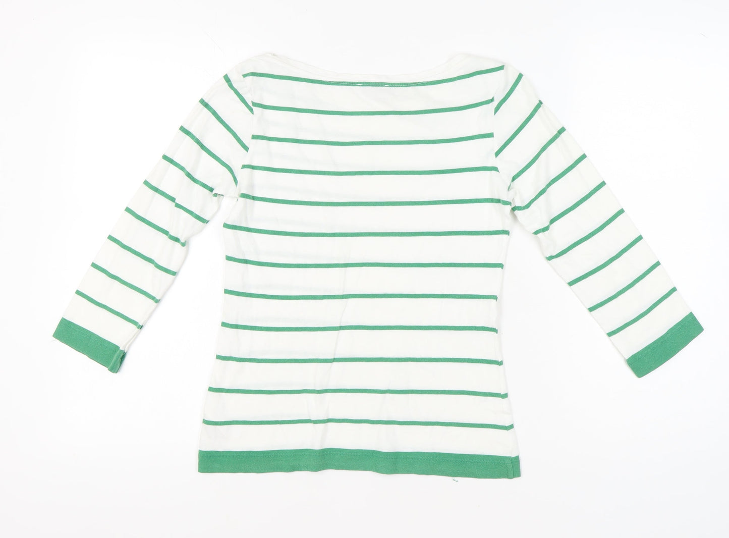 Womens UK Size XS Hobbs White Basic T-Shirt