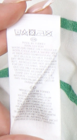 Womens UK Size XS Hobbs White Basic T-Shirt