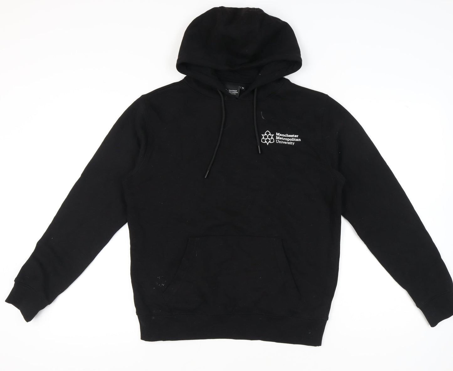 Manchester Metropolitan University Black Hoodie Unisex S Pullover