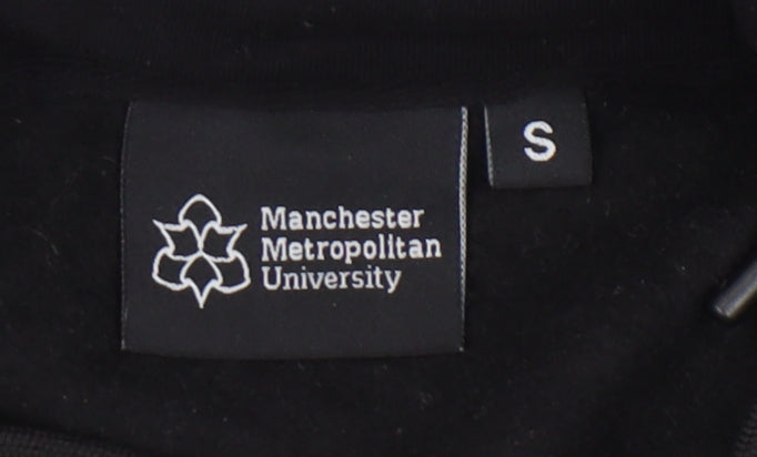 Manchester Metropolitan University Black Hoodie Unisex S Pullover