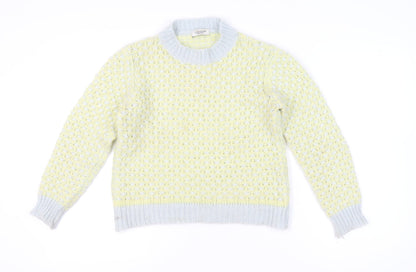 Womens UK Size S COCOGIO Yellow Pullover Jumper