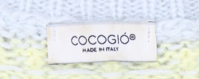 Womens UK Size S COCOGIO Yellow Pullover Jumper