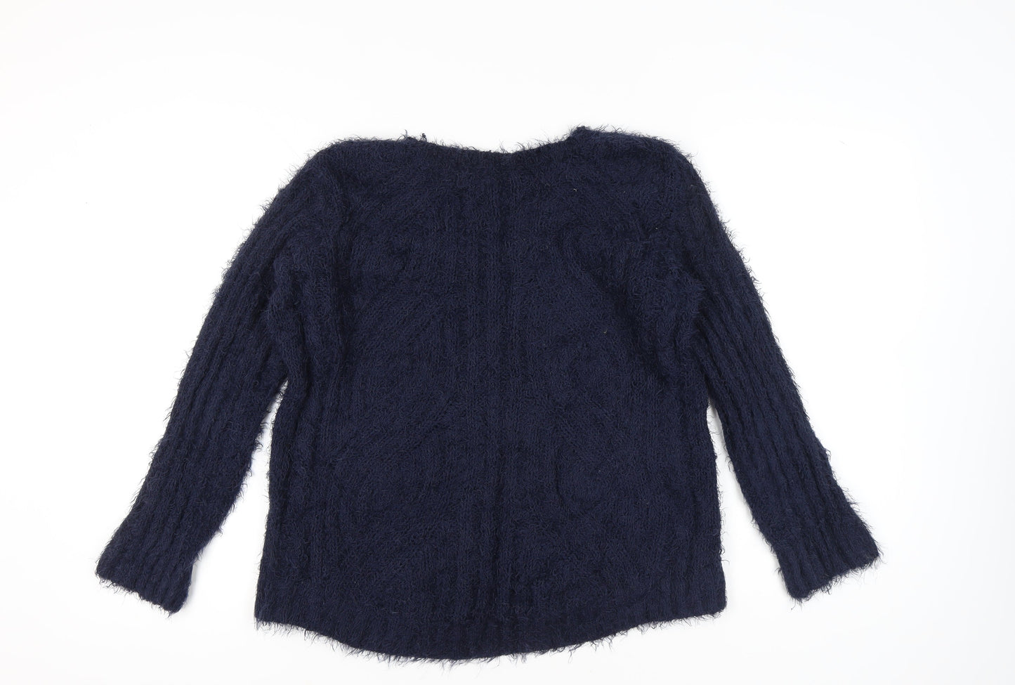 Womens UK Size L Marks and Spencer Blue Pullover Jumper