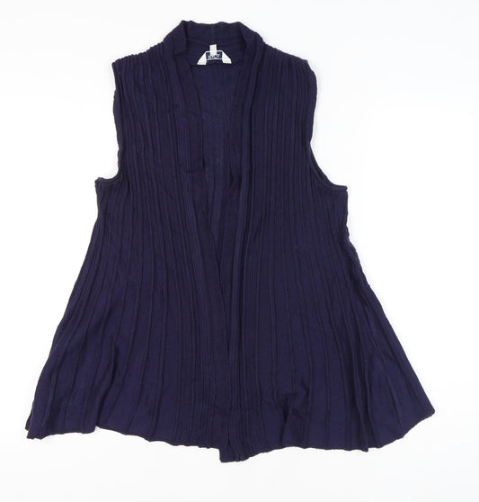Womens UK Size M M&Co. Blue Vest Jumper