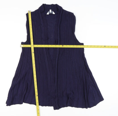 Womens UK Size M M&Co. Blue Vest Jumper