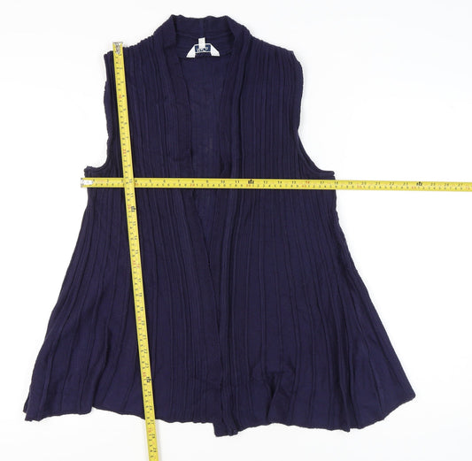 Womens UK Size M M&Co. Blue Vest Jumper