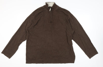 Mens UK Size 2XL Old Navy Brown Pullover Sweatshirt
