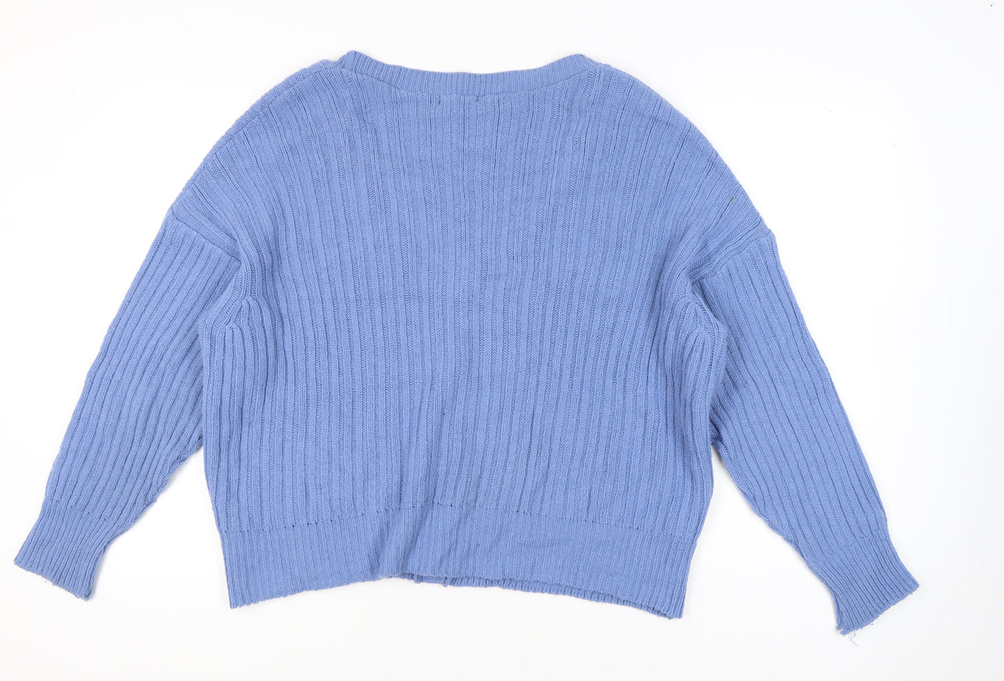 Womens UK Size 18 Nasty Gal Blue Cardigan Jumper